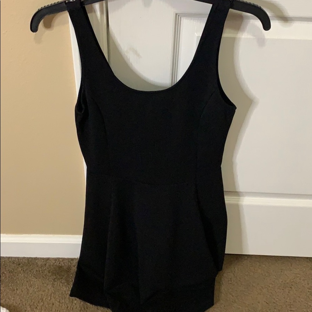 black tight dress